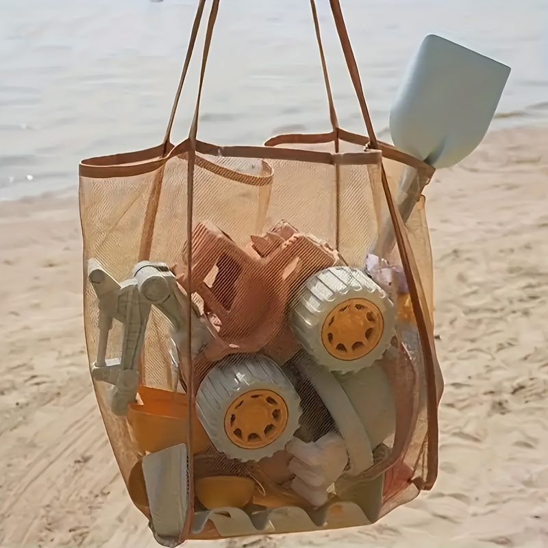 Bolsa de playa de malla de gra - Tote Bag Beach reseña y precio