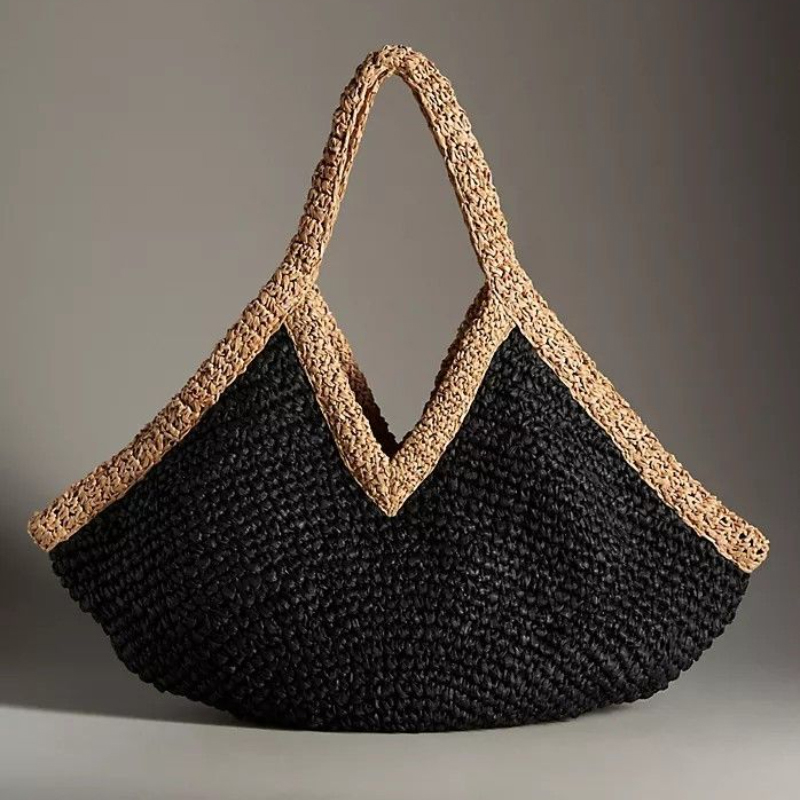 Bolso de Mano Tejido a Mano, N - Tote Bag Beach reseña y precio
